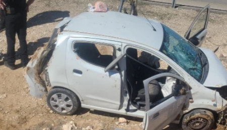 مصرع شخص جراء انقلاب سيارة قرب كسيفة